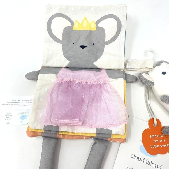 Mouse Halloween Soft Book for Babies 2 Pack Cloud Island™ Shower Gift Infant - Picture 6 of 12